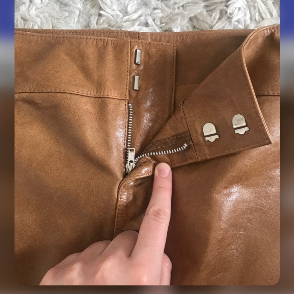 Gap 100% Leather Skirt - Picture 3 of 7